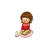 praying girl