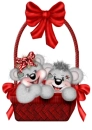 CREDDY BEARS IN A BASKET