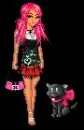 Emo girl with cat
