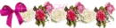 Pink Bow and roses (1/2)