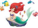 Ariel and fish friends