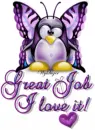 Purple Butterfly Penguin
