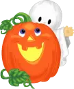 GHOST WITH A PUMPKIN