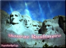 MARILYN MONROE FACE ON MOUNT RUSHMORE.