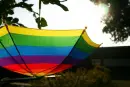 rainbow umbrella