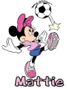 Minnie Mouse Soccer Mattie