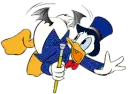 DONALD DUCK AS A BAT