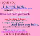 I love you