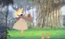 aurora in the woods