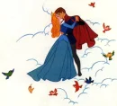 aurora and phillip kissing