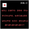 You can't see my picture