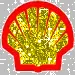 Shell logo glitter