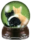 Bola de nieve con gatos