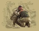 Soldier praying for another soldier