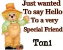 Friendly Hello Toni