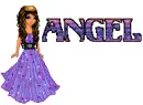 Purple dress with name