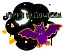 "Happy Halloween" lil cute bat