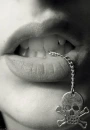 emo/skull necklace