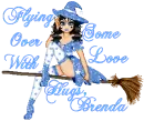 FLYING OVER WITH SOME LOVE HUGS, BRENDA