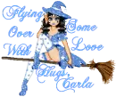 FLYING OVER WITH SOME LOVE HUGS, CARLA