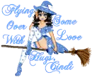 FLYING OVER WITH SOME LOVE HUGS, CINDI