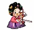  girl playing harp 