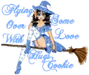 FLYING OVER WITH SOME LOVE HUGS, COOKIE
