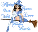 FLYING OVER WITH SOME LOVE HUGS, DARLA