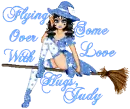 FLYING OVER WITH SOME LOVE HUGS, JUDY