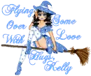 FLYING OVER WITH SOME LOVE HUGS, KELLY