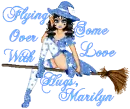 FLYING OVER WITH SOME LOVE HUGS, MARILYN