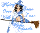 FLYING OVER WITH SOME LOVE HUGS, YOLANDA