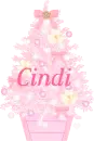 Pink Christmas Tree - Cindi