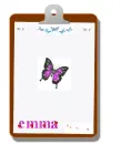 butterfly notepad
