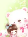Girl Hugging Bear