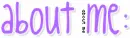 about me (purple)