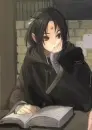 thinking anime girl
