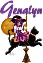 Witch With Cat - Genalyn