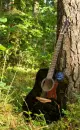 black guitar