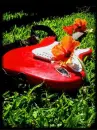red guitar