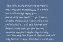 I love you