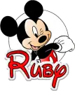 Ruby Mickey Mouse