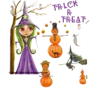 TRICK R TREAT/PURPLE WITCH