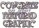 congrats on your featured graphic