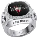 new moon diamond ring kanika