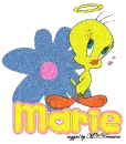 Marie Angel Tweety With Flower
