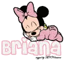 Briana Sleeping Baby Minnie Mouse