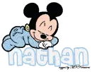 Nathan Sleeping Baby Mickey Mouse