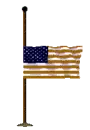 American Flag at half staff