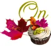 Online  Autumn cupcake